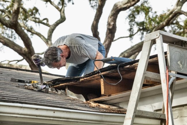 storm damage roof repair in San Antonio
